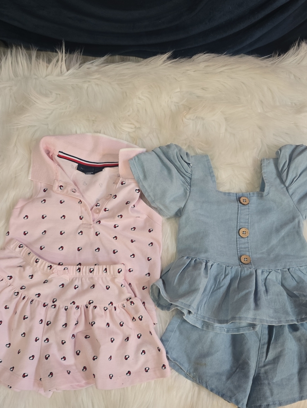 Girls Polo Top Set & Denim Set Bundle